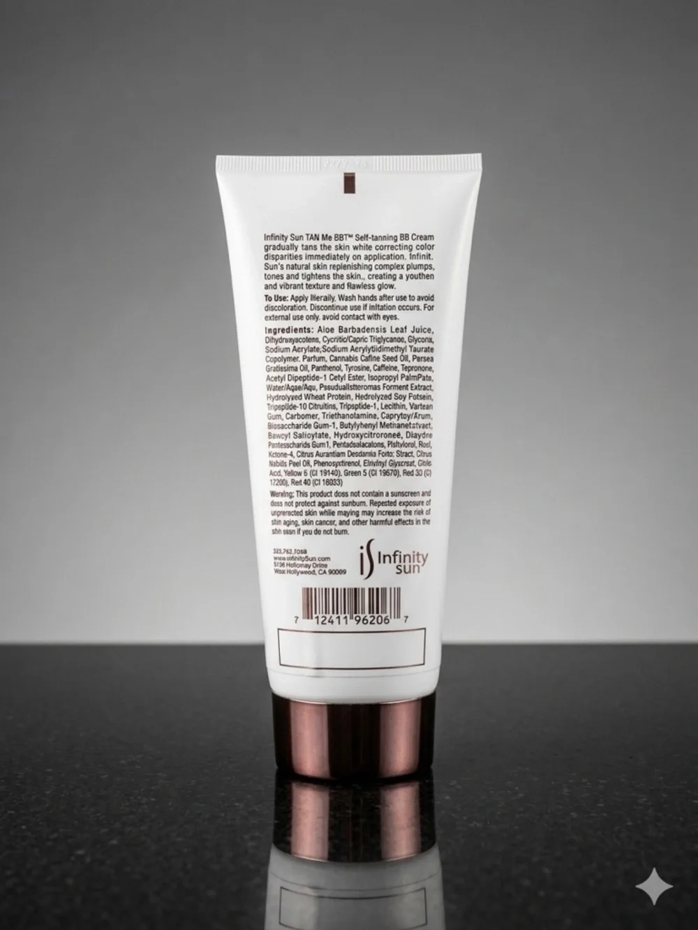 INFINITY Tan Me BB Self-Tanning Cream - New (no box)